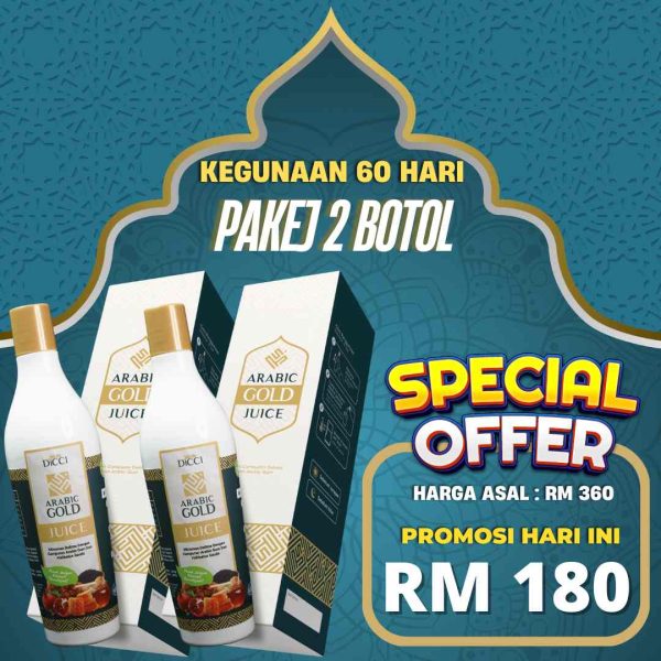 Pakej 2 Botol Jus Arabic Gold